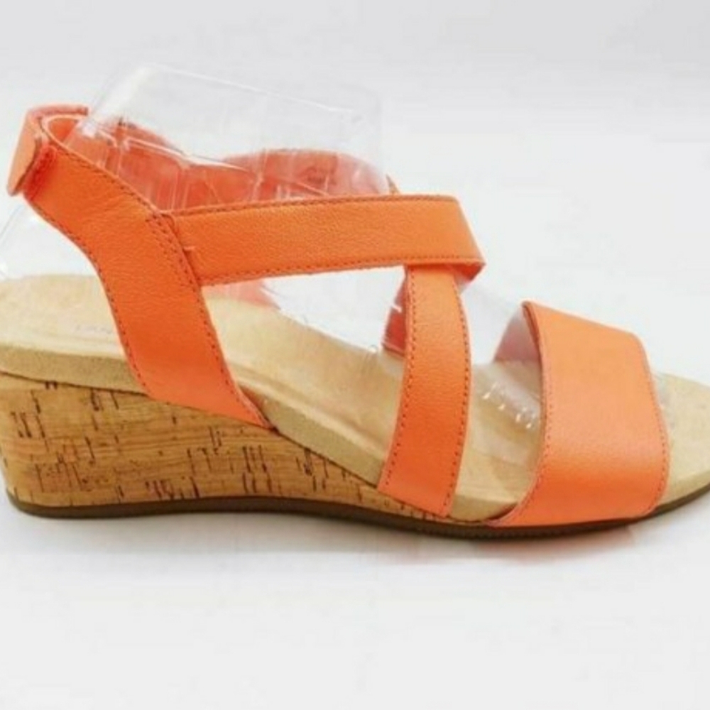 Women's Land's End Wedge Leather Sandal